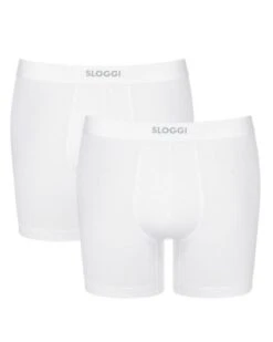 Lot De 2 Boxers Longs Sloggi For Men Ever Ease (Blanc)