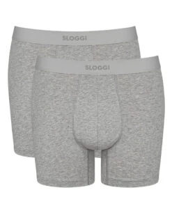 Lot De 2 Boxers Longs Sloggi For Men Ever Ease (Dark Grey Melange)