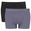 Lot De 2 Boxers Longs Sloggi For Men Go Smooth (Black Comb)