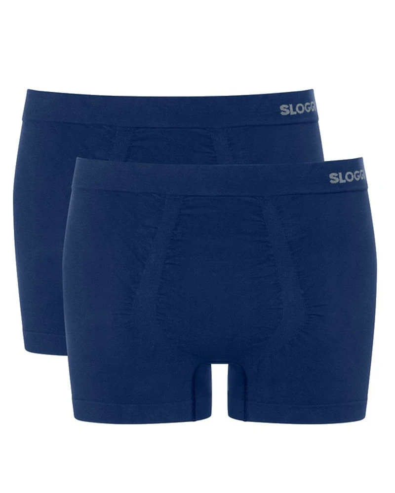 Lot De 2 Boxers Longs Sloggi For Men Go Smooth (Deep Water) 1 Lot De 2 Boxers Longs Sloggi For Men Go Smooth (Deep Water)