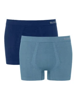Lot De 2 Boxers Longs Sloggi For Men Go Smooth (Marine/gris)