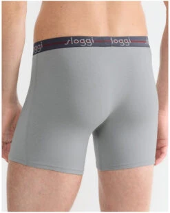 Lot De 2 Boxers Longs Sloggi For Men Start (Black Comb) 5 Lot De 2 Boxers Longs Sloggi For Men Start (Black Comb) -Sloggi Soldes Boutique lot de 2 boxers longs sloggi for men start black comb 2