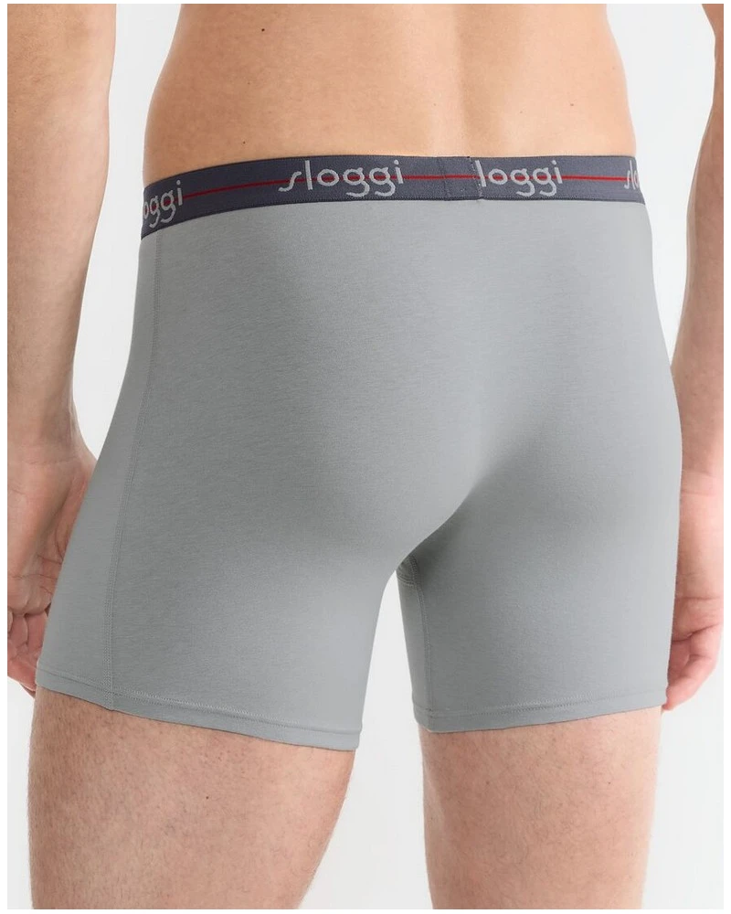 Lot De 2 Boxers Longs Sloggi For Men Start (Black Comb) 3 Lot De 2 Boxers Longs Sloggi For Men Start (Black Comb) – Image 3