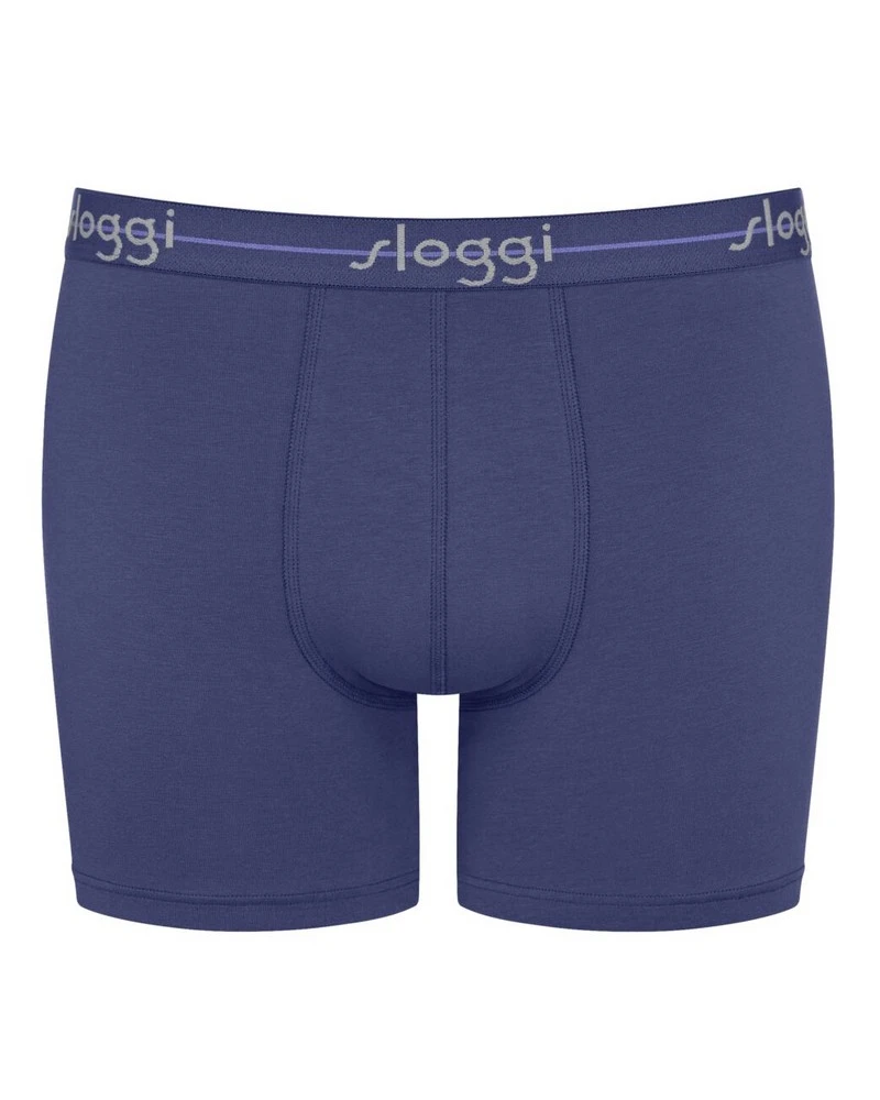 Lot De 2 Boxers Longs Sloggi For Men Start (Blue Comb) 4 Lot De 2 Boxers Longs Sloggi For Men Start (Blue Comb) – Image 4
