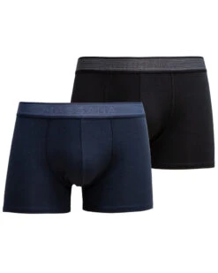 Lot De 2 Boxers Massana En Modal Et Coton (Noir/Bleu Marine)