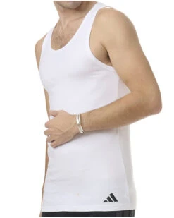 Lot De 2 Débardeurs Adidas Active Flex Coton (Blanc) -Sloggi Soldes Boutique lot de 2 debardeurs adidas active flex coton blanc 2