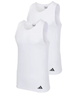 Lot De 2 Débardeurs Adidas Active Flex Coton Ergonomic (Blanc)