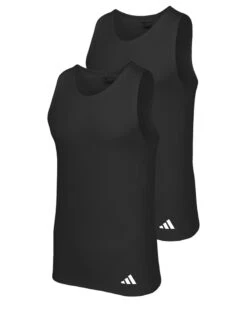 Lot De 2 Débardeurs Adidas Active Flex Coton Ergonomic (Noir)