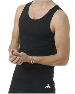 Lot De 2 Débardeurs Adidas Active Flex Coton (Noir) -Sloggi Soldes Boutique lot de 2 debardeurs adidas active flex coton noir 2