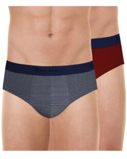 Lot De 2 Slips En Coton Eminence Daily Made In France (Marinière/Bleu Cobalt)