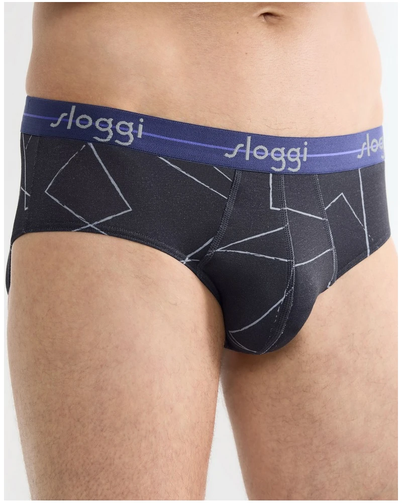 Lot De 2 Slips Midi Sloggi Men Start (Blue Comb) 5 Lot De 2 Slips Midi Sloggi Men Start (Blue Comb) – Image 5