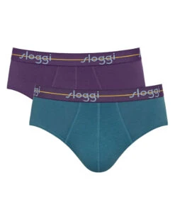 Lot De 2 Slips Midi Sloggi Men Start (Turquoise/Dark Comb)