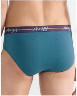 Lot De 2 Slips Midi Sloggi Men Start (Turquoise/Dark Comb) -Sloggi Soldes Boutique lot de 2 slips midi sloggi men start turquoisedark comb 3