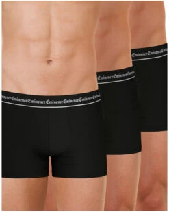 Lot De 3 Boxers En Coton Eminence Business (Noir Imprimé)