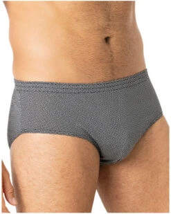 Lot De 3 Slips Taille Haute 100% Coton Eminence Trio Fantaisies (Imprimé Gris & Noir) -Sloggi Soldes Boutique lot de 3 slips taille haute 100 coton eminence trio fantaisies imprime gris noir 4