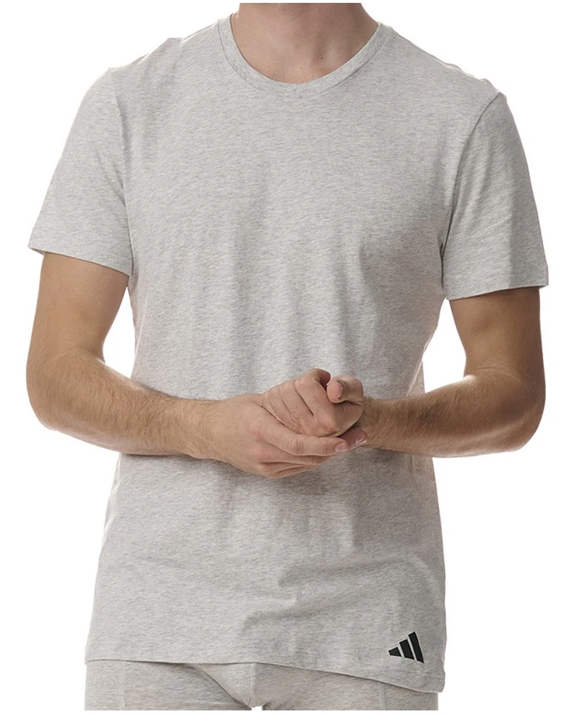 Lot De 3 T-shirts 100% Coton Adidas Active Core (Gris/Blanc/Noir) 2 Lot De 3 T-shirts 100% Coton Adidas Active Core (Gris/Blanc/Noir) – Image 2