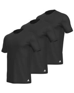 Lot De 3 T-shirts 100% Coton Adidas Active Core (Noir)