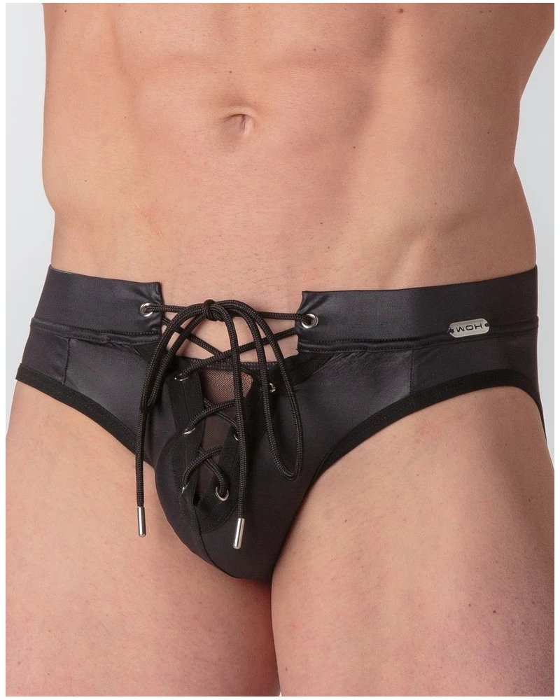 Mini Slip Laçage WOH Night Universe (Noir) 6 Mini Slip Laçage WOH Night Universe (Noir) – Image 6