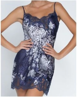 Nuisette Charme Lise Charmel Déesse En Glam (Marine Argent) -Sloggi Soldes Boutique nuisette charme lise charmel deesse en glam marine argent 2