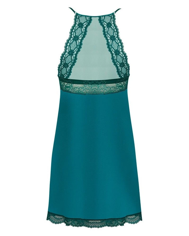 Nuisette En Soie Lise Charmel Sublime En Dentelle (Vert Princesse) 4 Nuisette En Soie Lise Charmel Sublime En Dentelle (Vert Princesse) – Image 4