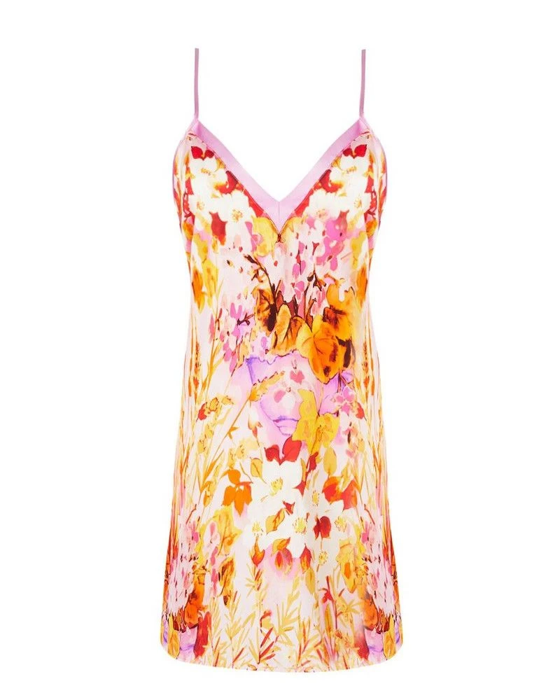 Nuisette Imprimée En Soie Lise Charmel Jardins De Lumière (Bouquet Lumière) 2 Nuisette Imprimée En Soie Lise Charmel Jardins De Lumière (Bouquet Lumière) – Image 2