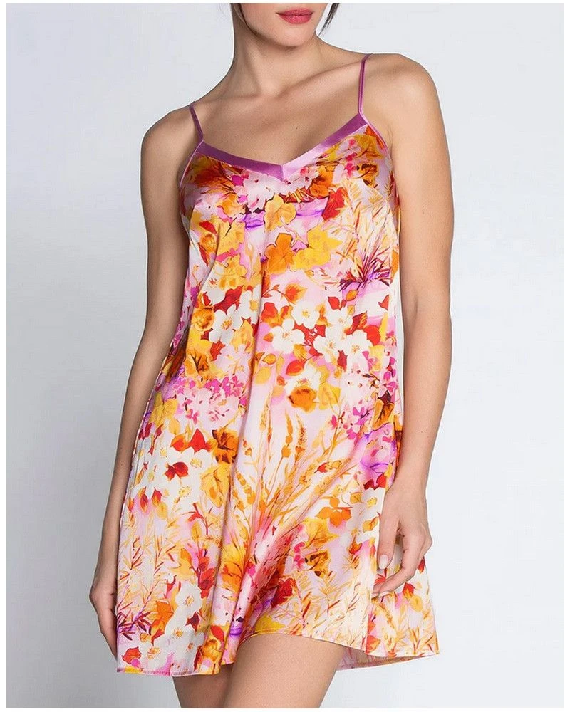 Nuisette Imprimée En Soie Lise Charmel Jardins De Lumière (Bouquet Lumière) 8 Nuisette Imprimée En Soie Lise Charmel Jardins De Lumière (Bouquet Lumière) – Image 8