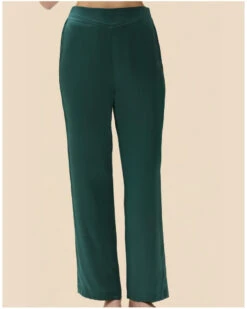 Simone Perele Pantalon 100% Soie Simone Pérèle Love Me (Emeraude)