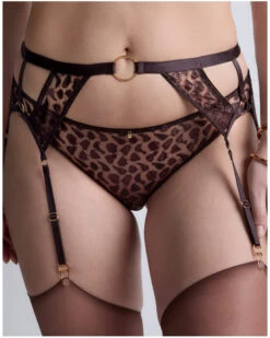 Porte Jarretelles Aubade Crazy In Love (Satin Brown) -Sloggi Soldes Boutique porte jarretelles aubade crazy in love satin brown 5