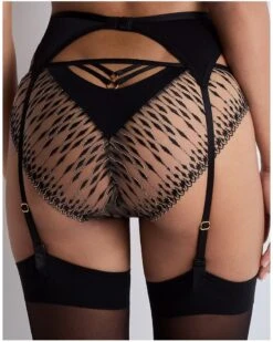 Porte-jarretelles Aubade Voodoo Kiss (Millenium Black) -Sloggi Soldes Boutique porte jarretelles aubade voodoo kiss millenium black 3