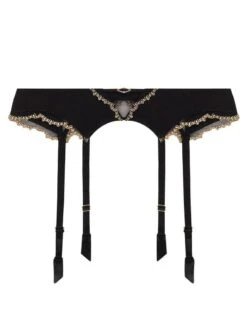 Porte Jarretelles En Soie Lise Charmel Eblouissante Icone (Or Nuit)