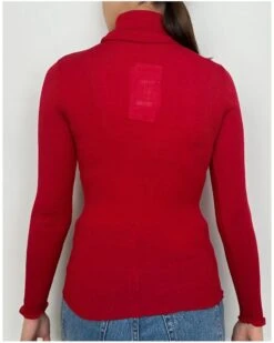 Pull Col Roulé Laine Et Soie Oscalito 3438 (Rouge) -Sloggi Soldes Boutique pull col roule laine et soie oscalito 3438 rouge 2