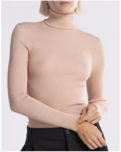 Pull Col Roulé Oscalito 3438 (Peau)