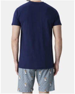 Pyjama Bermuda Jersey 100% Coton Arthur (Gris) -Sloggi Soldes Boutique pyjama bermuda jersey 100 coton arthur gris 2