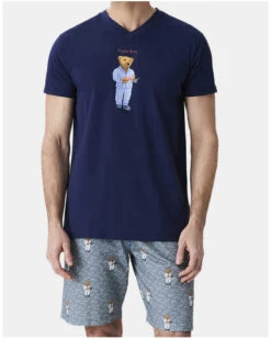 Pyjama Bermuda Jersey 100% Coton Arthur (Gris)