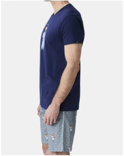 Pyjama Bermuda Jersey 100% Coton Arthur (Gris) -Sloggi Soldes Boutique pyjama bermuda jersey 100 coton arthur gris 3