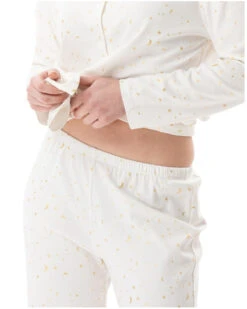 Pyjama Boutonné Interlock 100% Coton Le Chat Luna (Ecru) 8 Pyjama Boutonné Interlock 100% Coton Le Chat Luna (Ecru) -Sloggi Soldes Boutique pyjama boutonne interlock 100 coton le chat luna ecru 2