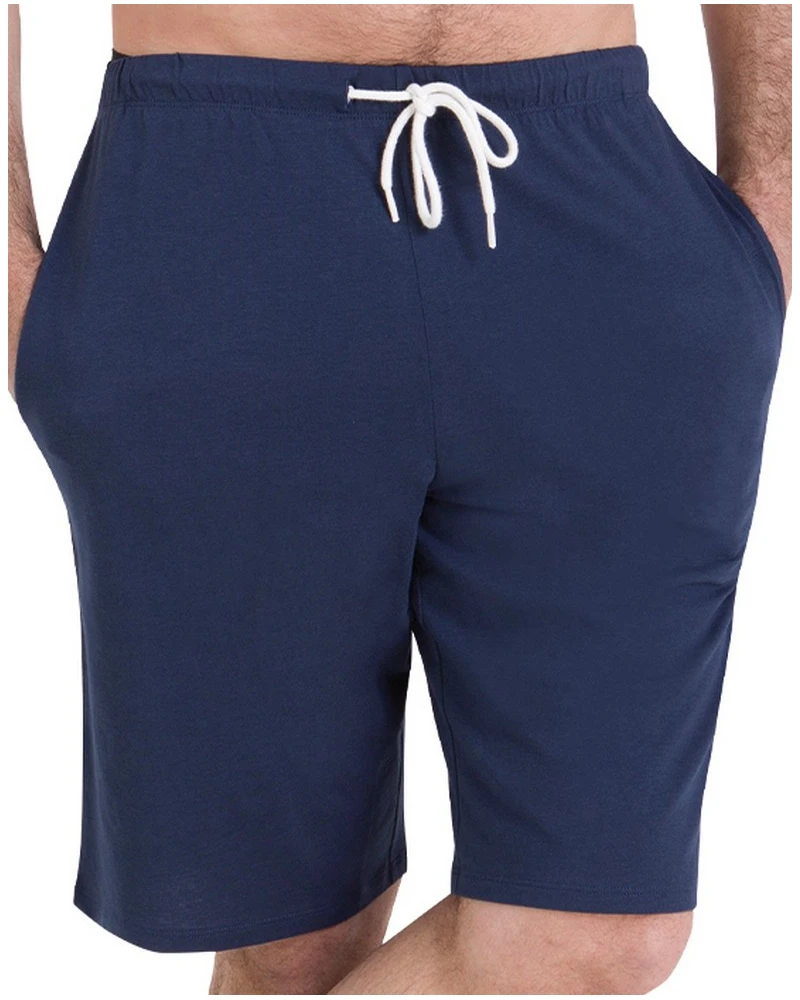 Pyjama Court 100% Coton Athena Waffle (Bleu Arctic/Marine) 3 Pyjama Court 100% Coton Athena Waffle (Bleu Arctic/Marine) – Image 3