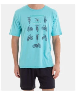 Pyjama Court Massana Motos Coton (Multicolore) 5 Pyjama Court Massana Motos Coton (Multicolore) -Sloggi Soldes Boutique pyjama court massana motos coton multicolore 2