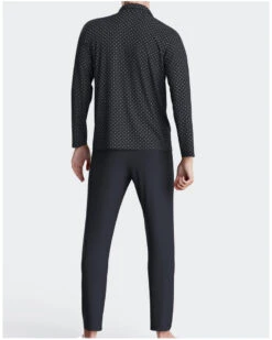 Pyjama Long 100% Coton Col V Impetus N73 (NB039) -Sloggi Soldes Boutique pyjama long 100 coton col v impetus n73 nb039 2