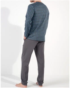 Pyjama Long 100% Coton Interlock HOM Aloys (Papyrus) -Sloggi Soldes Boutique pyjama long 100 coton interlock hom aloys papyrus 2