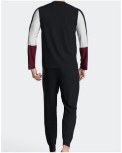 Pyjama Long En Jersey 100% Coton Eden Park H78 (NB039) -Sloggi Soldes Boutique pyjama long en jersey 100 coton eden park h78 nb039 2