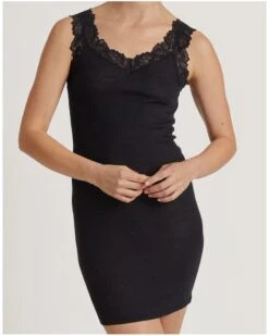 Robe Calida Laine & Soie Joy (Noir)