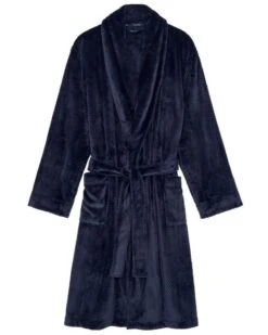 Robe De Chambre Polaire HOM Everest (Marine) -Sloggi Soldes Boutique robe de chambre polaire hom everest marine 1