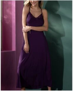 Robe De Nuit Longue Antigel Simply Perfect (Prune Magic)