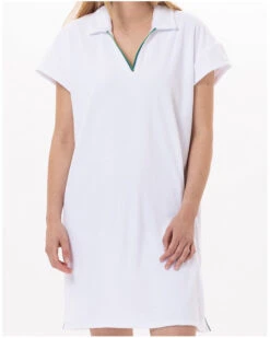 Robe Polo En éponge Le Chat Valensole (Blanc) -Sloggi Soldes Boutique robe polo en eponge le chat valensole blanc 3