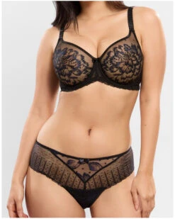 Shorty String Empreinte Amour (Noir Et Bleu) -Sloggi Soldes Boutique shorty string empreinte amour noir et bleu 4