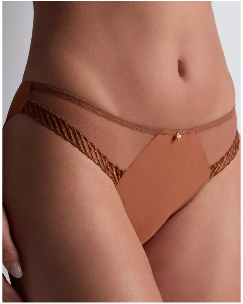 Slip Brésilien Aubade Sheer Emotion (Honey) 1 Slip Brésilien Aubade Sheer Emotion (Honey)