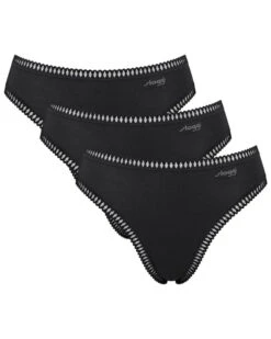 Slip échancré Coton Sloggi GO Crush (Lot De 3) (Noir)
