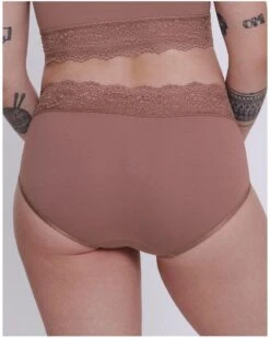 Slip Midi Sloggi Romance (Cacao) -Sloggi Soldes Boutique slip midi sloggi romance cacao 2