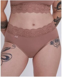 Slip Midi Sloggi Romance (Cacao)